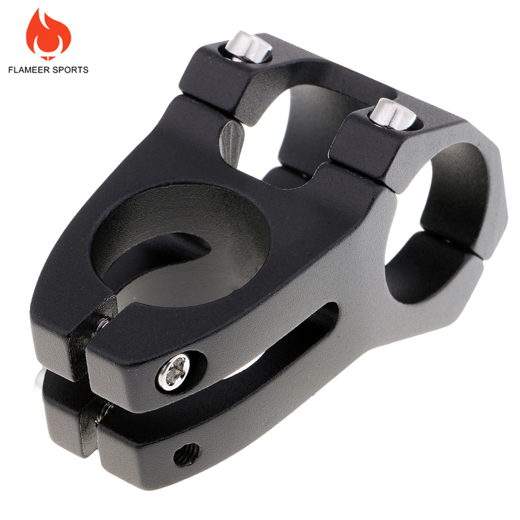 Tay Lái Xe Đạp Thể Thao Ngắn Đục Lỗ Bằng Nhôm Bền Màu Vàng 31.8mm