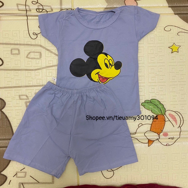 Bộ cộc tay cho bé in hình micky, voi, vv từ 7-22kg