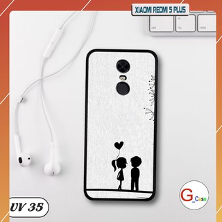 Ốp lưng nhám viền dẻo Xiaomi Redmi 5 Plus in hình