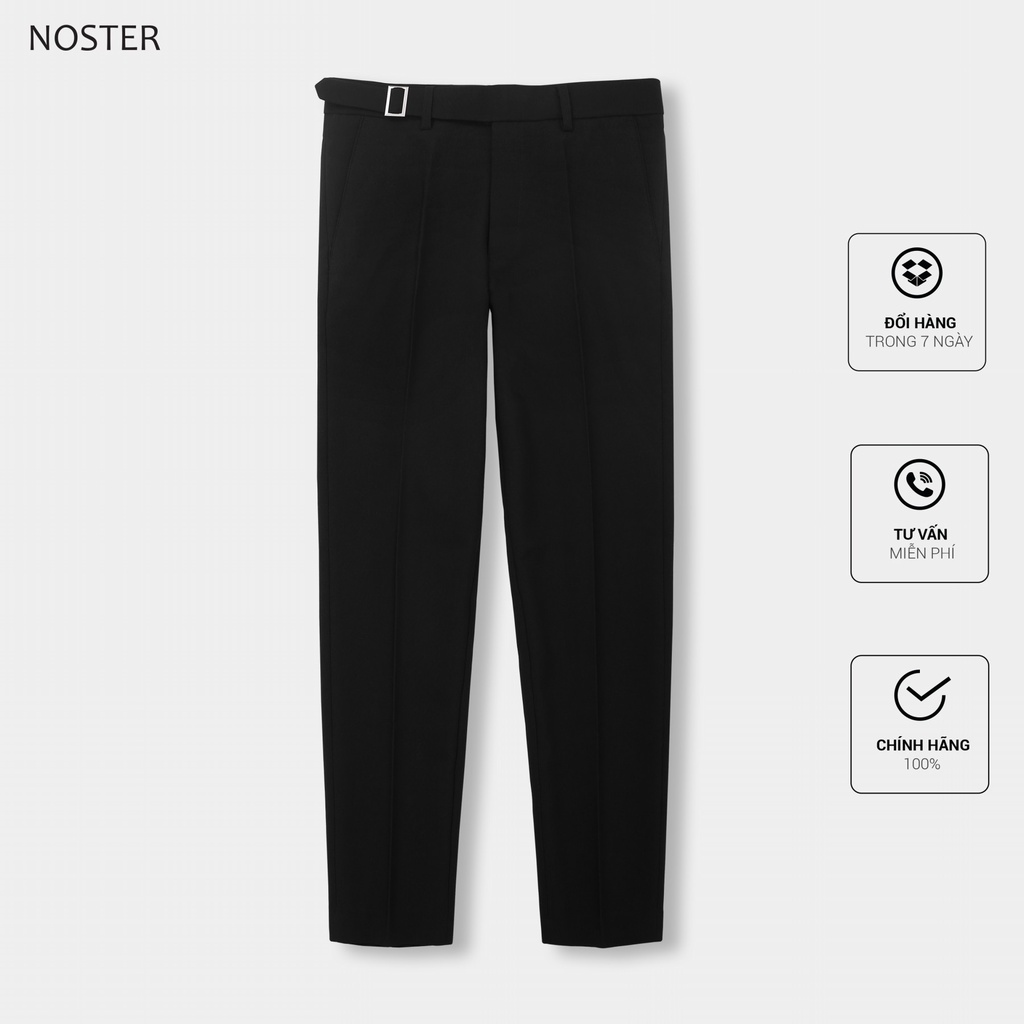 Quần vải nam đai xuông, phom dáng vừa vặn, chất vải dầy đẹp - Thương hiệu NOSTER mã QVN0006