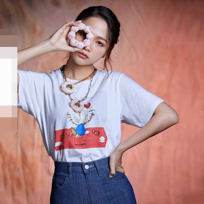 UNIQLO Áo Thun Ngắn Tay In Hình Hello Kitty Dễ Thương Thời Trang Cho Nữ 45th