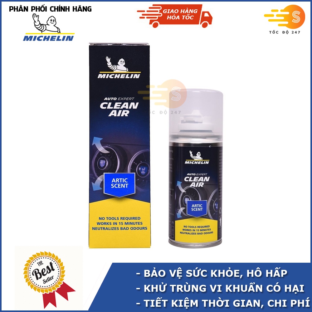 Chai xịt khử mùi và khử trùng máy lạnh Michelin W31449