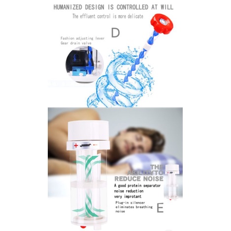 Skimmer AE601 AquaExcel .Máy tách bọt  thích hợp cho bể cá biển 400 - 600 lít