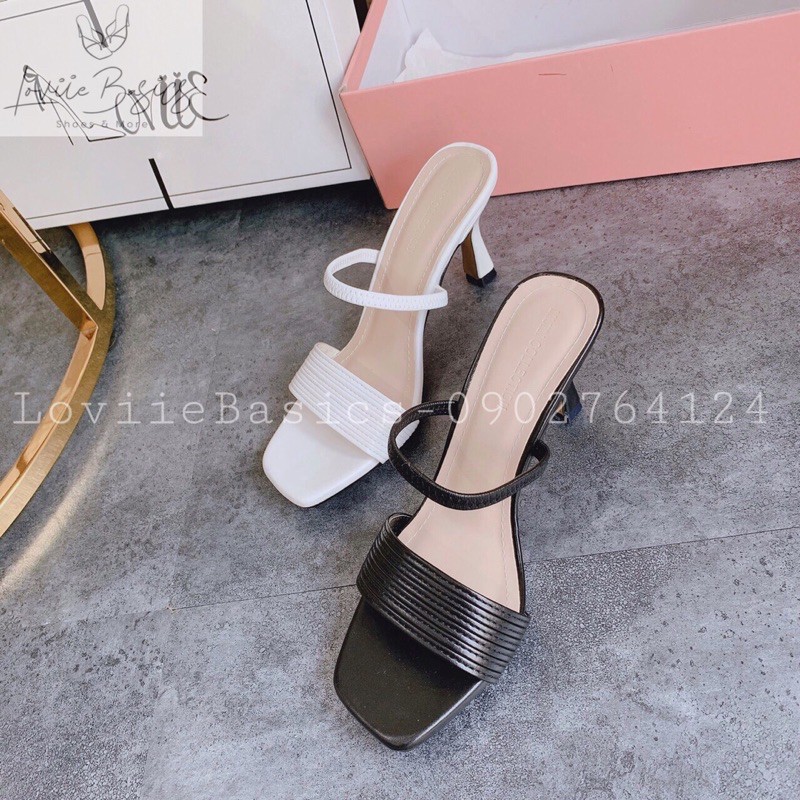 SANDAL CAO GÓT LOVIIEBASICS - GIÀY CAO GÓT QUAI NHUYỄN GÓT NHỌN 7 PHÂN G200728