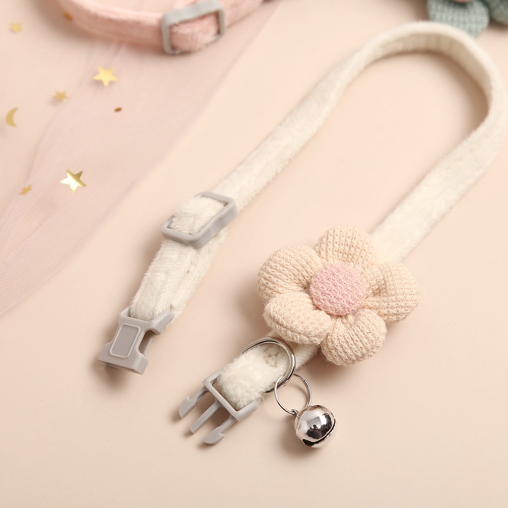 Cổ Áo Gắn Nơ Tháo Lắp Nhanh 4 Màu Cho Mèo Cưng