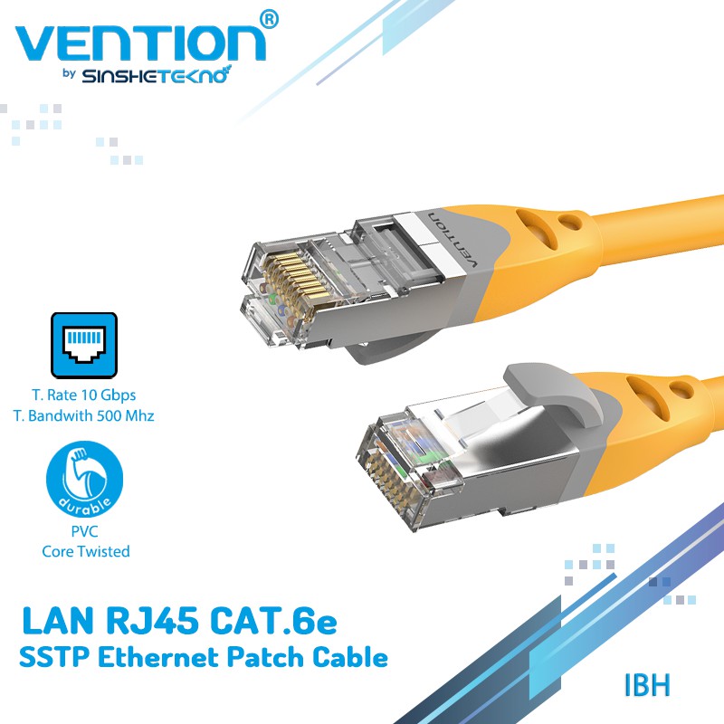 Vention Dây Cáp Ethernet Ibh Cat6A Cat6 Rj45 Gigabit Sstp Sftp 0.5m 1m 1.5m 2m 3m