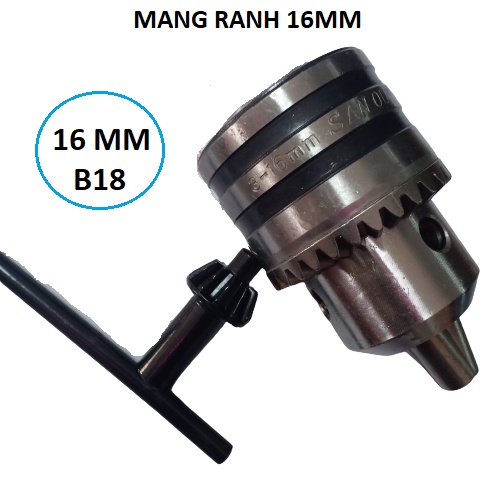 Đầu Mang Ranh  Kẹp Mũi Khoan 3- 16mm - Trục côn lắp cho máy khoan cần,khoan bàn