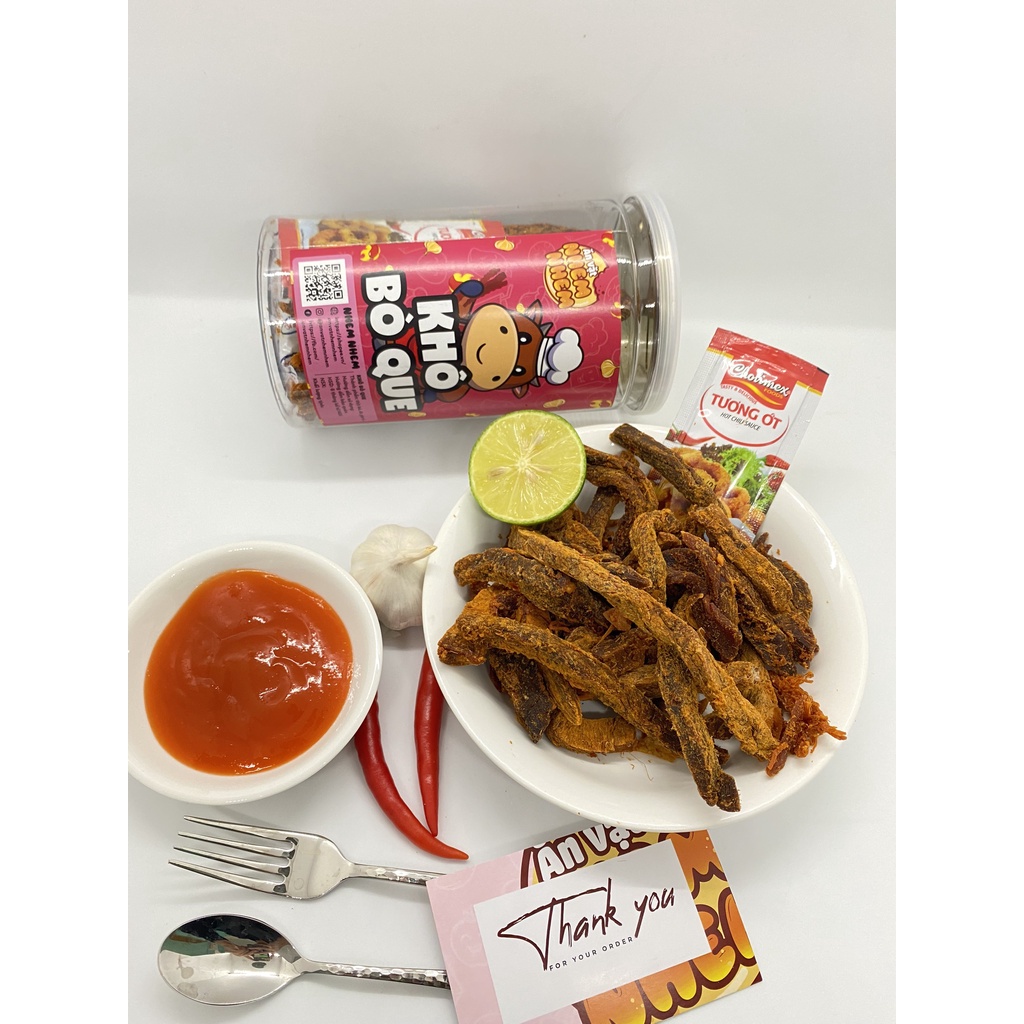 Khô bò que Nhem Nhem 250g Đồ ăn vặt Hà Nội vừa rẻ vừa ngon | BigBuy360 - bigbuy360.vn