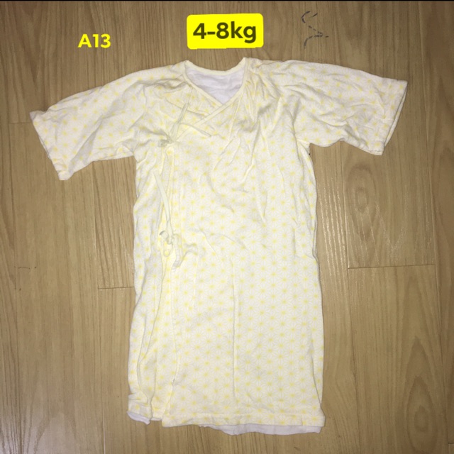 QA01 Áo sơ sinh cột dây dáng dài cho bé