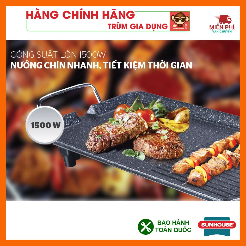 Bếp nướng điện ❤️FREESHIP❤️ SUNHOUSE SHD4607, Bếp nướng Sunhouse SHD4607 tốc độ nướng nhanh, tiết kiệm điện năng.