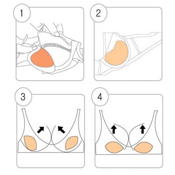 Miếng đệm nâng ngực vô hình bằng silicone dày thoáng khí cho áo ngực
