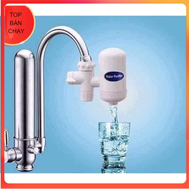 Máy lọc nước mini water purifiel trực tiếp tại vòi có lõi lọc 4 tầng