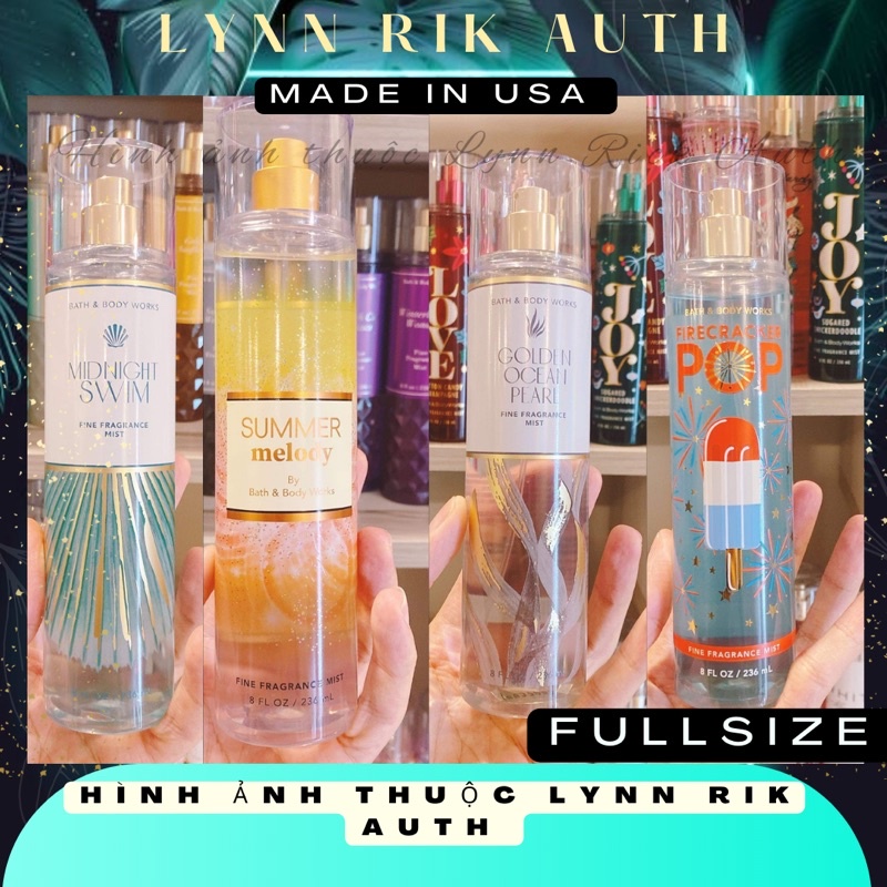 Xịt  Thơm Body Mist Toàn Thân Bath & Body Works