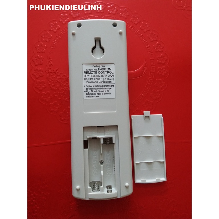 ĐIỀU KHIỂN QUẠT TRẦN 5 CÁNH PANASONIC F-60TDN