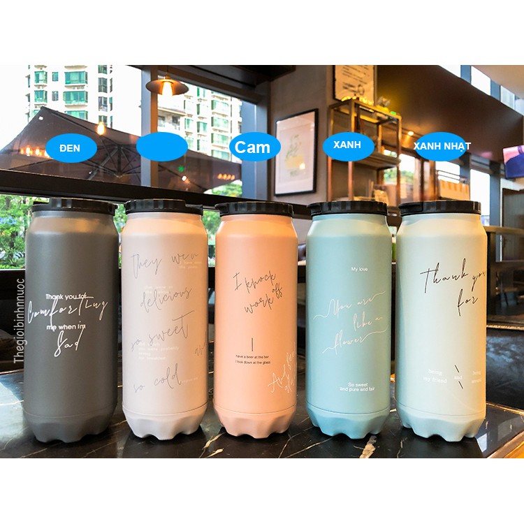 Lon Giữ Nhiệt Viết Chữ 500ml B358