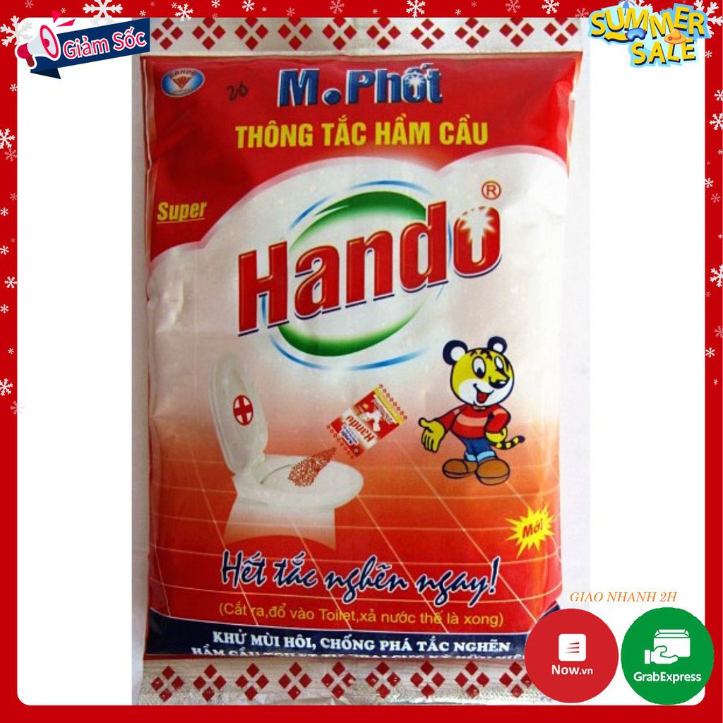 Gói bột thông tắc hầm cầu , bể phốt , thông cống M. phốt bột 215g