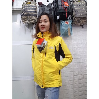 [Mã FATPBAU2 giảm 40K đơn 150K] Áo 2 lớp TNF Chống Nước Màu Vàng