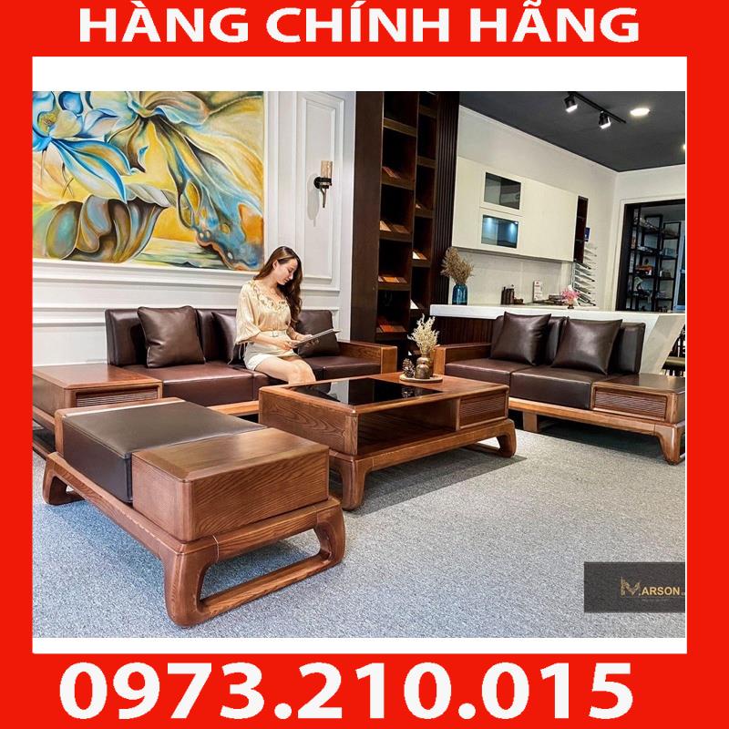 HÀNG CHÍNH HÃNG  Ảnh thật kèm feedback sofa 2 văng chân quỳ gỗ sồi nga 100%
