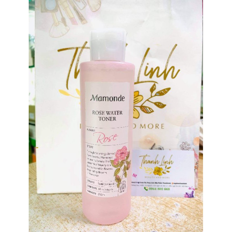 Nước hoa hồng MAMONDE phiên bản mới với 90.87% tinh chất cánh hoa hồng tươi, dưỡng ẩm làm mềm mịn da