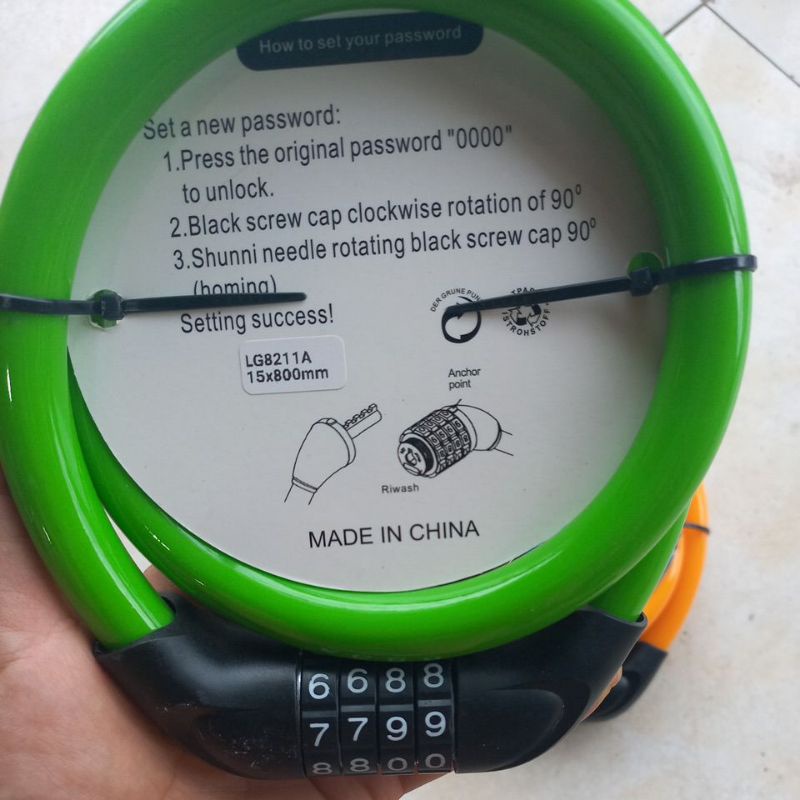 Khóa dây 4 số CHỐNG TRỘM