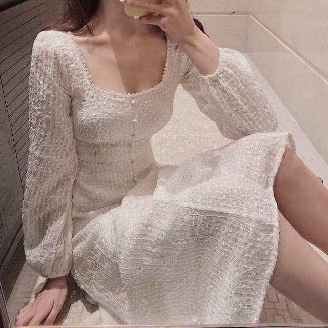 Váy trắng đinh ngọc _ váy cưới