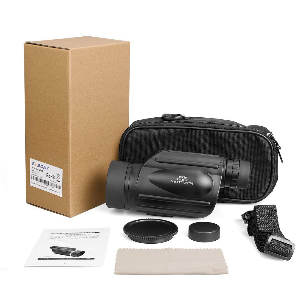 Kính thiên văn 1 mắt SVBONY SV49 HD chống nước tiện lợi cho cắm trại/hoạt động ngoài trời 13x50