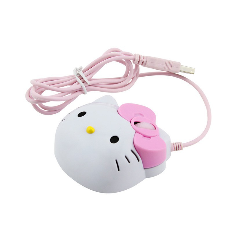 [Mã CBEL06 giảm 20% đơn 50k] Chuột chơi game hình Hello Kitty có dây cắm USB 2.0 | BigBuy360 - bigbuy360.vn