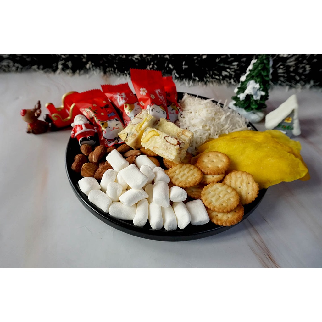 Kẹo marshmallow 500g trắng loại đặc biệt, nguyên liệu làm kẹo nougat