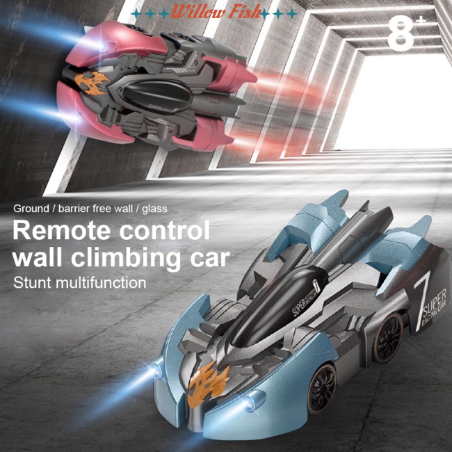 Mô Hình Đồ Chơi Xe Hơi Leo Tường / Tường Mini Điều Khiển Từ Xa Có Thể Sạc Lại Cho Bé Trai
