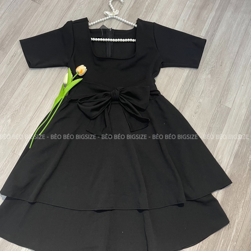 VÁY CỔ VUÔNG ĐUÔI TẦNG BIGSIZE 60-90KG KÈM ẢNH THẬT