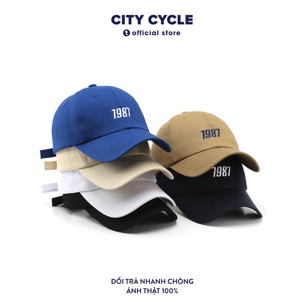 Mũ lưỡi trai nam nữ 1987 City Cycle - Nón kết nam Unisex hàng cao cấp Đẹp