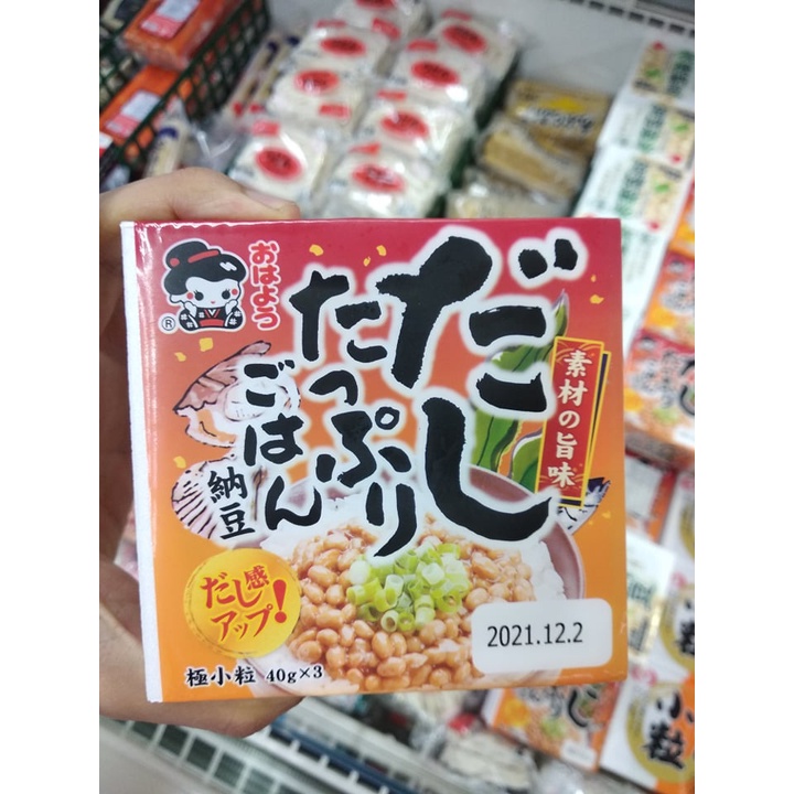 Đậu tương lên men natto Dashi Tapurigohan Natto (Yamada) 147g date mới