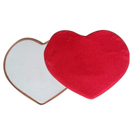 Thảm chống trượt hình trái tim bằng cao su và lông giả dành cho phòng khách