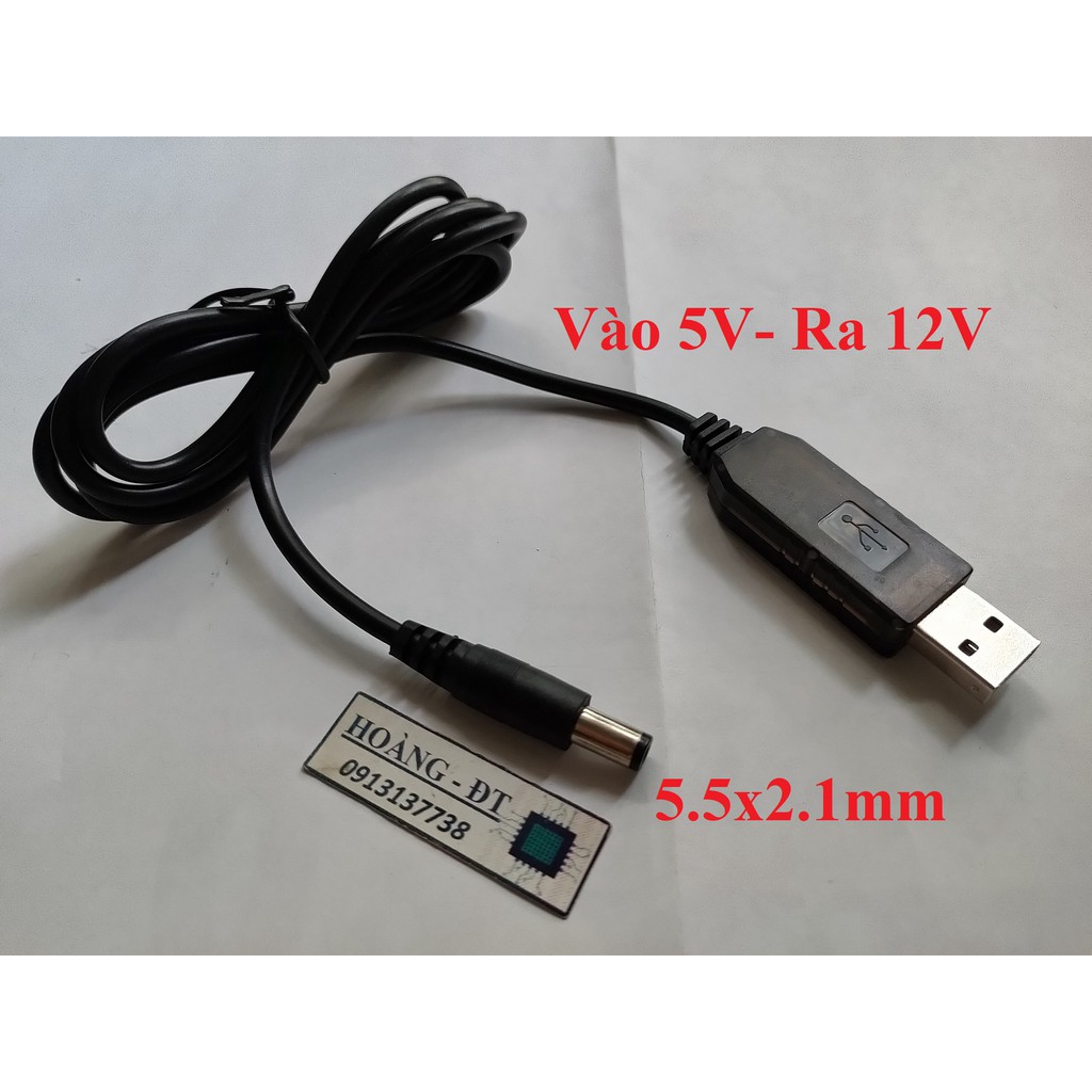 Cáp chuyển USB 5V sang 9V/ 12V