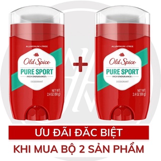 Bộ 2 lăn khử mùi Old Spice Pure Sport High Endurance 68gx2