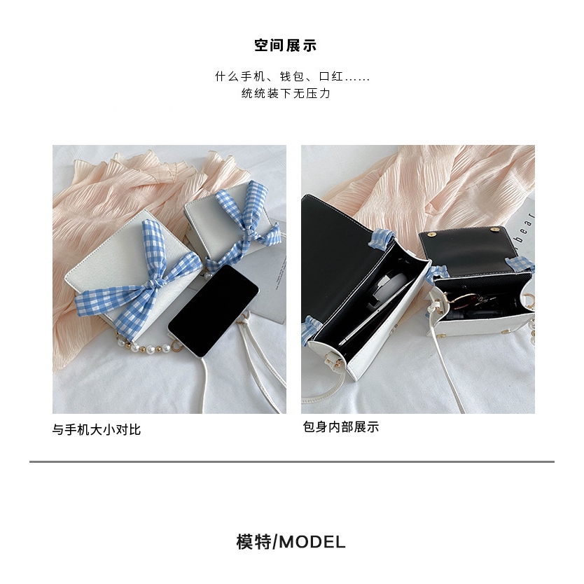 Túi đeo vai IELGY đính thắt nơ kiểu dáng độc đáo thời trang cho nữ