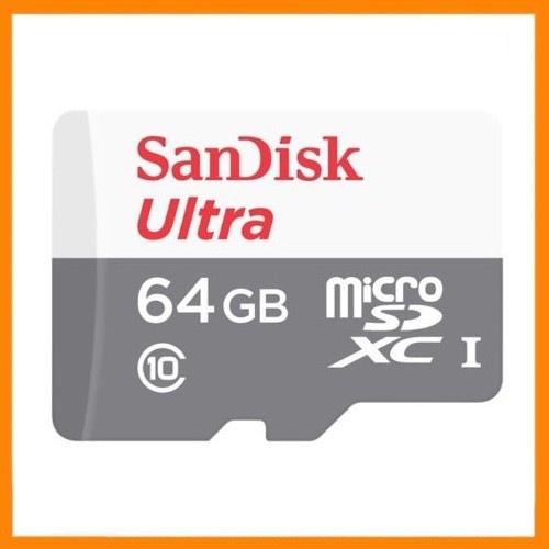 Thẻ nhớ MicroSDXC SanDisk Ultra 533X 64GB 80MB/s - Model 2017 (Trắng bạc)