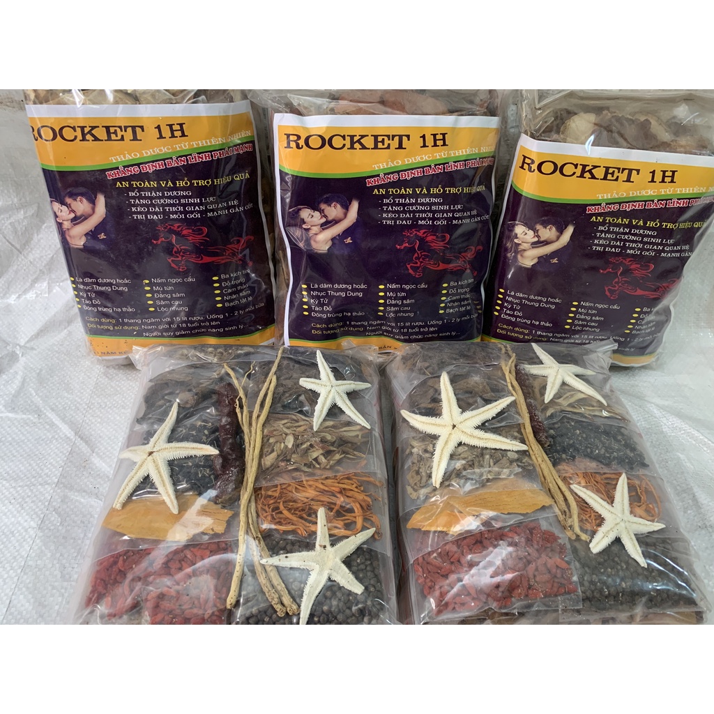 Rocket 1h, thang 15 vị, tăng cường sinh lực phái mạnh, tráng dương bổ thận, một người khỏe 2 người vui
