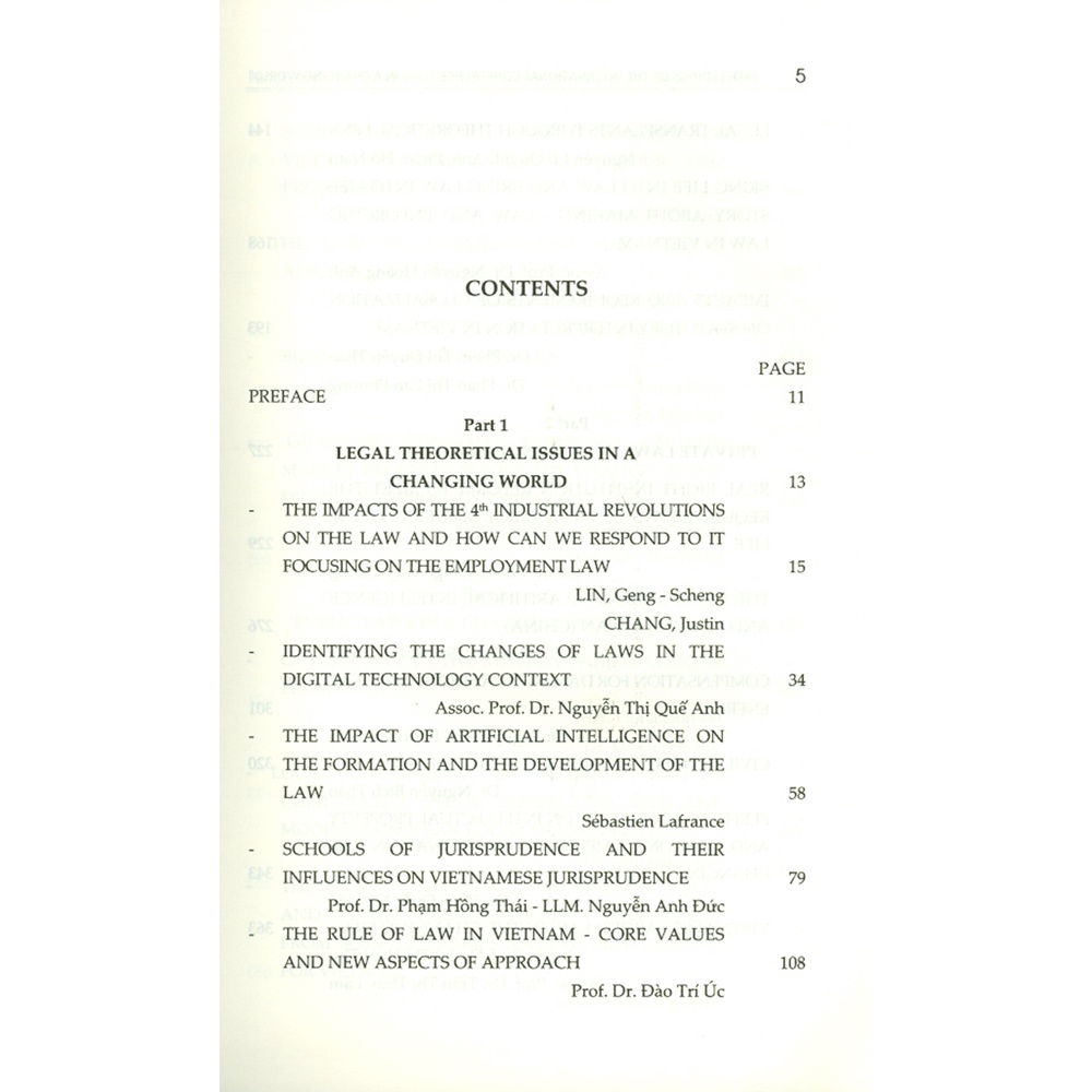 Sách - Proceedings Of The International Conference &quot;Law In A Changing World&quot;