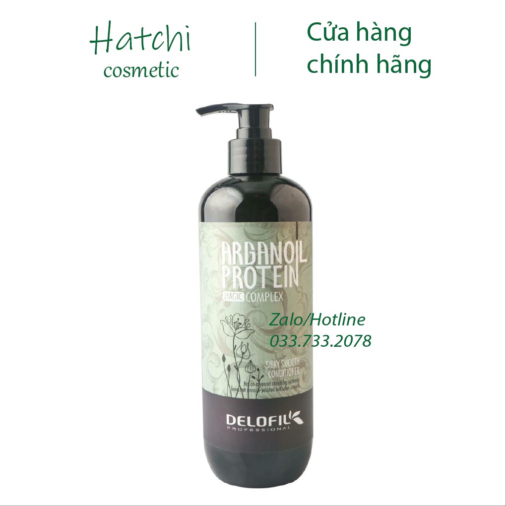 Lẻ Dầu Gội Hoặc Dầu Xả Ngăn Gàu, Giúp Tóc Suôn Mượt Delofil Arganoil Protein