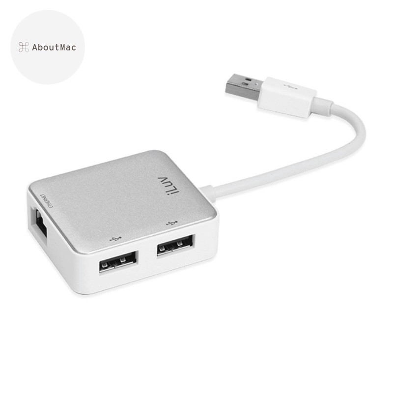 Cáp kết nối iLuv USB Ethernet Adapter with 2 USB ports