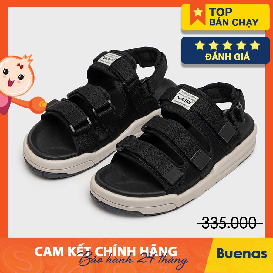 GIÀY SANDAL VENTO CHÍNH HÃNG 1001-ĐEN [ẢNH THẬT-Full size 35-44] [GIÀY SANDAL NAM NỮ]