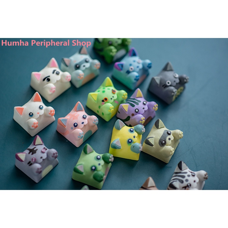 Artisan keycap Cat keycap Bàn Phím Cơ Làm Bằng Nhựa Tùy Chỉnh Được Cá Nhân Hóa