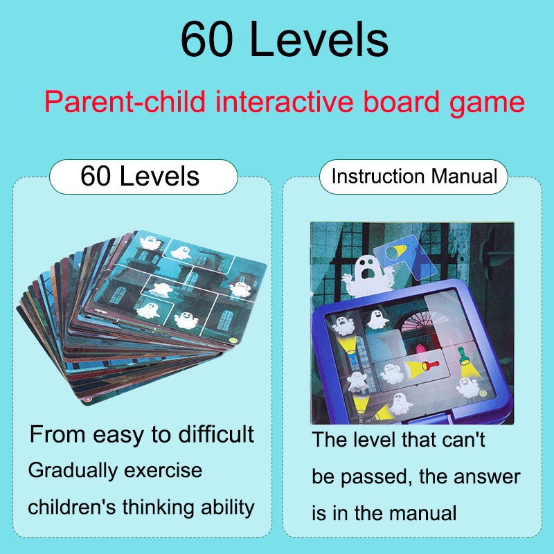 Bộ Đồ Chơi Board Game Ma 60 Cấp Độ Tương Tác Trí Thông Minh Cho Trẻ Em