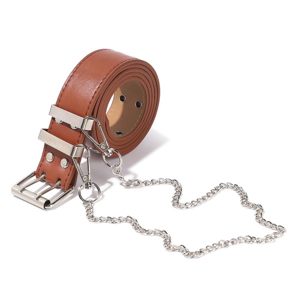 Thắt Lưng Phối Dây Xích Phong Cách Punk Sang Trọng