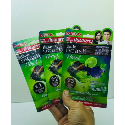 1 GÓI DẦU GỘI NHUỘM THẢO DƯỢC DCASH FLORAL THÁI LAN
