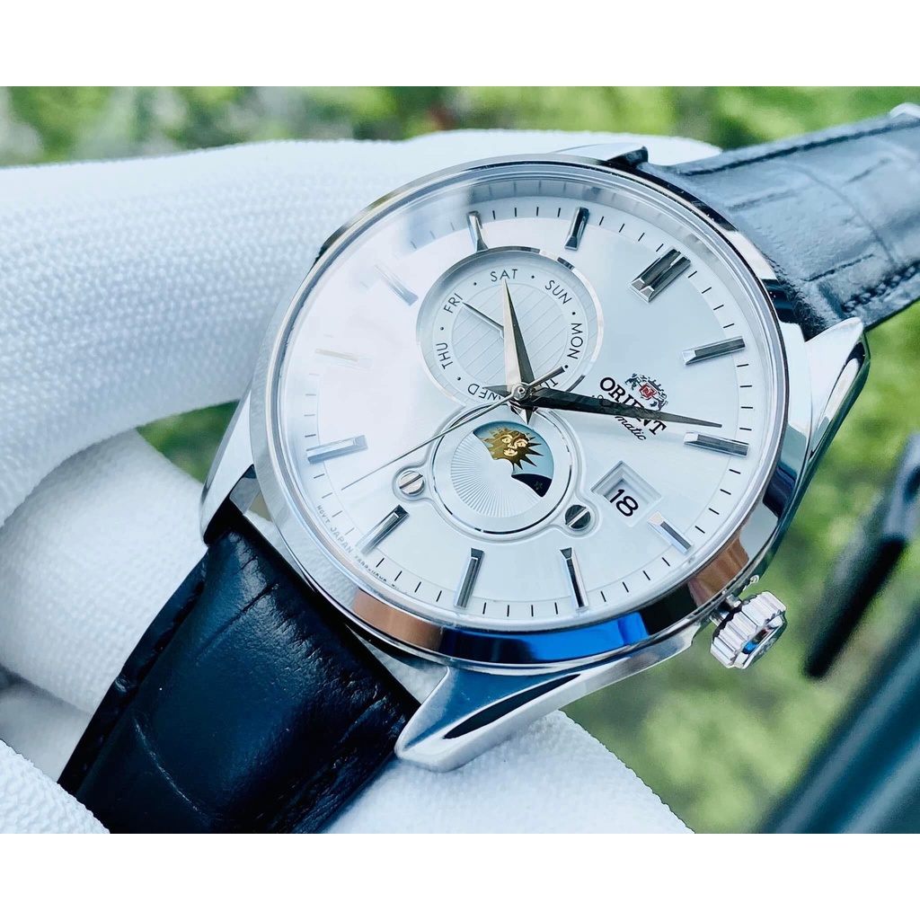 Đồng Hồ Nam ORIENT Sun & Moon Gen 5 RA-AK0310S10B Chính Hãng Tặng Dây Da Cao Cấp