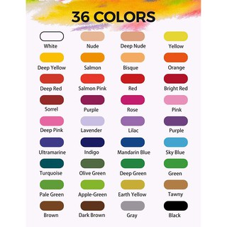 [DA ĐEN - QUẬN 3] Màu Nước Solid Miya Art Hộp Thiếc 36 Màu