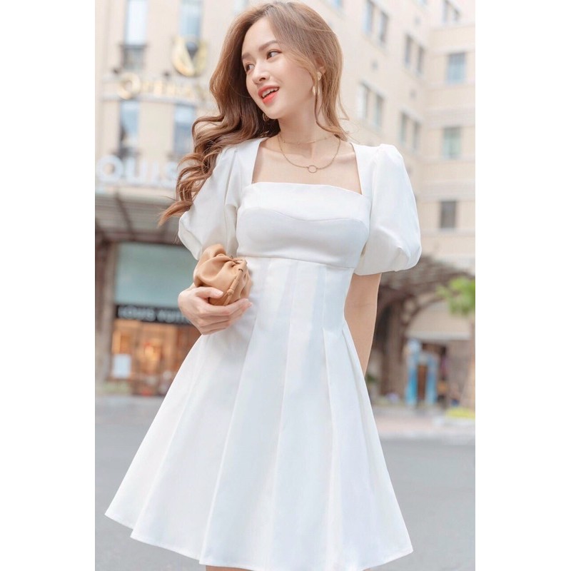 ĐẦM DỰ TIỆC TAY PHỒNG TÙNG XẾP LY - LIKEHER | BigBuy360 - bigbuy360.vn