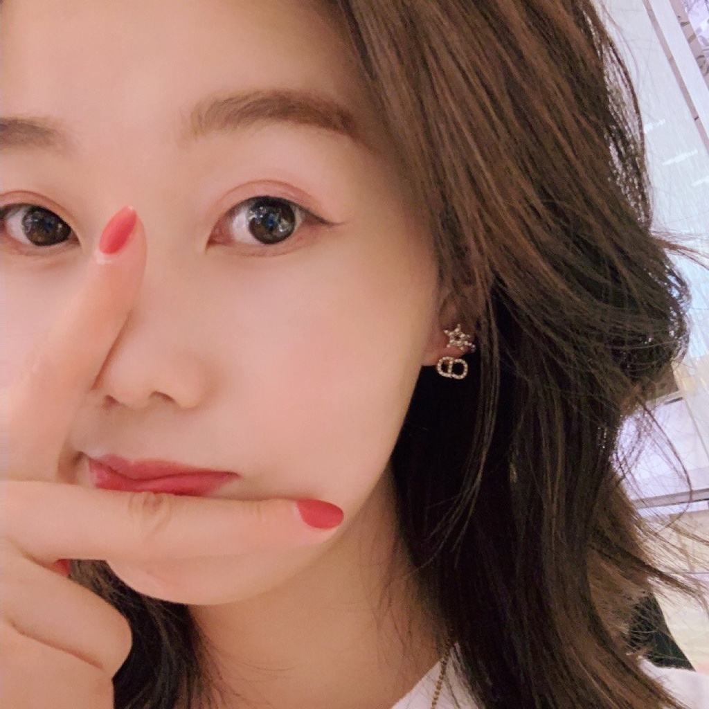 Khuyên Tai Tròn Khắc Chữ Dior Bằng Thép Titanium Thời Trang Cho Nữ